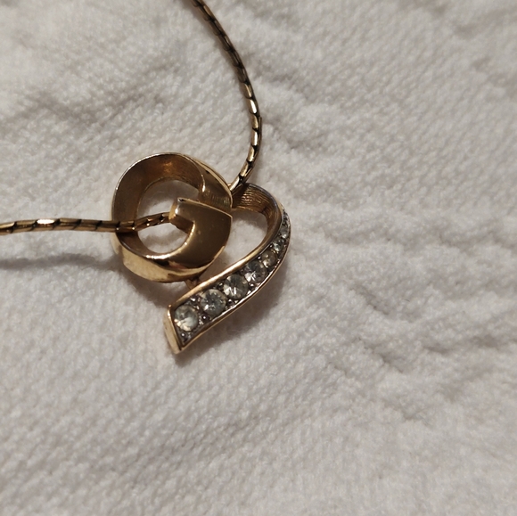 Givenchy Gold Heart Pendant Necklace - Picture 3 of 13